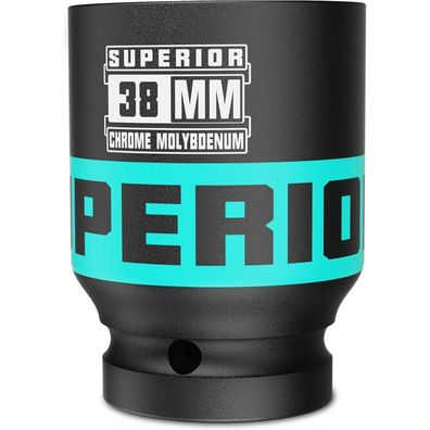 KIRXST 3/4 Zoll Schlagnuss 38mm Tief, Metrisch für Reifenwechsel und Reparaturen
