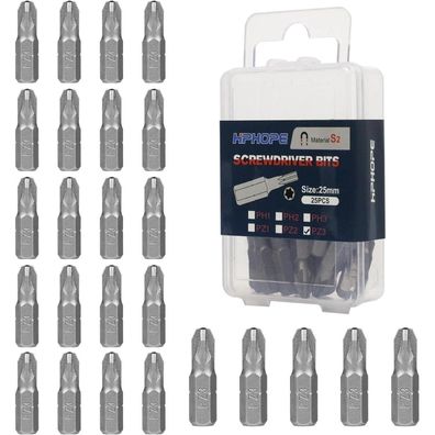 HPHOPE PZ3 Bit-Sortiment, 25 Stück, 25 mm Länge, Pozi Bits für alle Marken