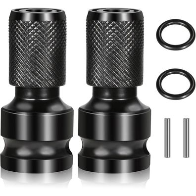 Sexyhot 2x Stecknuss-Adapter 1/2 Zoll auf 1/4 Zoll Sechskant, Schlagschrauber