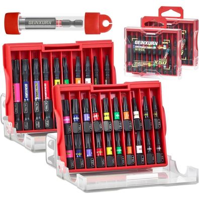 Geinxurn 31tlg. Torx Bit Set T7-T40, Schlagfest, Magnetisch, 25/50mm, S2 Stahl