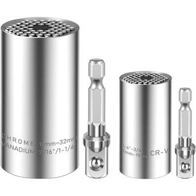 Spurtar 4tlg. Universal Steckschlüssel Set, 7-19mm & 11-32mm