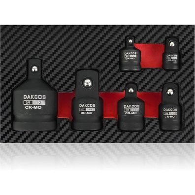 DAKCOS Kraft-Adapter-Satz Schlagschrauber Adapter 6-tlg. CR-MO