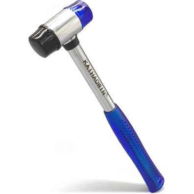 Kaihaowin Gummihammer 25 mm, Doppelkopf-Schonhammer mit rutschfestem Griff für