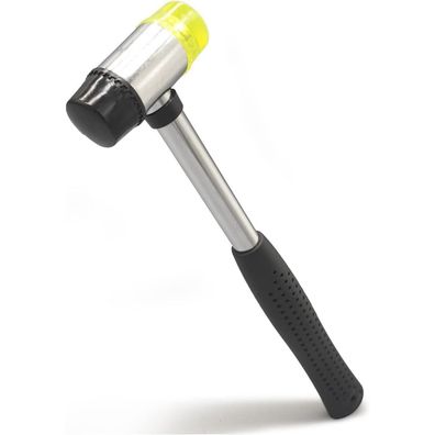Kaihaowin Gummihammer 25 mm Doppelkopf Schonhammer mit rutschfestem Griff