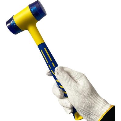 Kaihaowin Gummihammer 40 mm, 500g - Schonhammer mit rutschfestem Griff