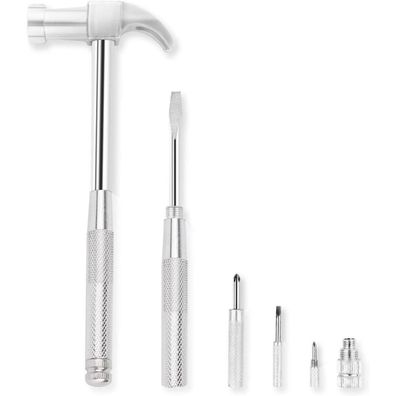 Aiyiben 6-in-1 Hammer & Schraubendreher Multitool Set, Klauenhammer mit