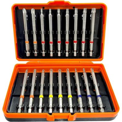 Nortools 18-teiliger Schraubendreher-Bitsatz (90mm) CrV-Stahl magnetisch für