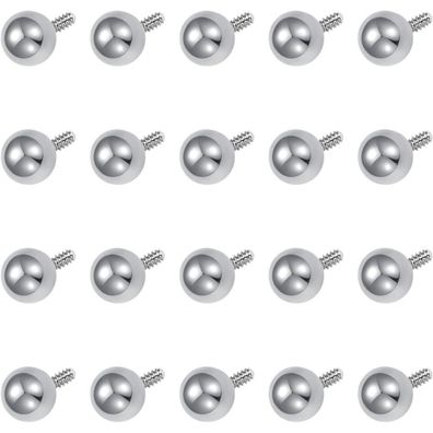 FECTAS 20er Piercing Kugel Set aus Chirurgenstahl - Ersatzkugeln für Gewinde
