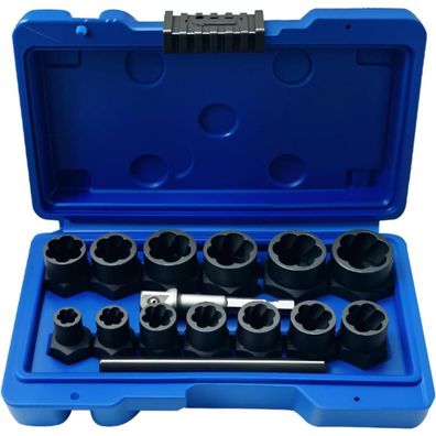Nortools Schlagschrauber-Steckschlüsselsatz 13-teilig, Nuss-Extraktor-Set für