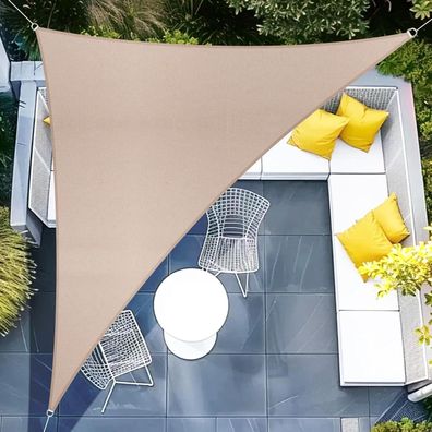 Sunnylaxx Sonnensegel Dreieckig 3x3x4.25m, Wasserdicht, 95% UV-Schutz, Farbe