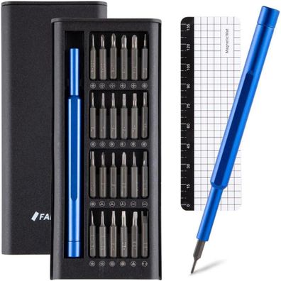 Fanacan 26in1 Feinmechaniker Schraubendreher Set Blau - Reparaturwerkzeug für