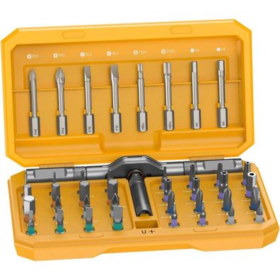 MrToNo Magnetisches Schraubendreher Set 42 in 1, Präzisions Werkzeugkasten für