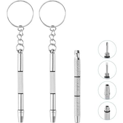 GZEINB Mini Schraubenzieher Set für Brillen, 4 in 1 Präzisionsschraubenzieher