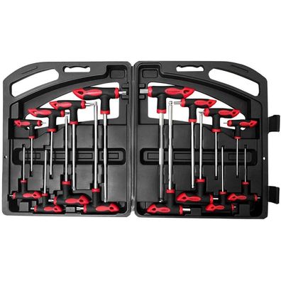 Rotation 16-tlg. Sechskant & Torx T-Griff Schlüssel-Set mit Box