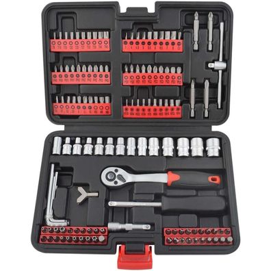 Gunpla 130-tlg. Steckschlüssel-Set Werkzeugkoffer mit Ratschengriff und Bits