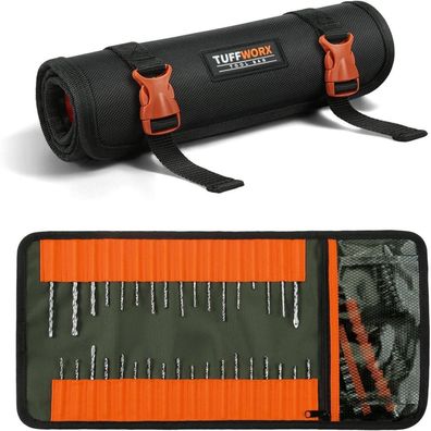 Tuffworx Rollbare Werkzeugtasche mit Schnellverschlüssen, robustes Nylon