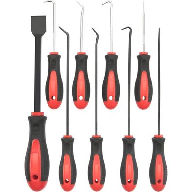 Rotation 9-teiliges Präzisions-Haken- und Pickel-Set mit Schaber aus