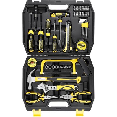 DOWELL 49-teiliges Werkzeugset für Heimreparatur und DIY-Projekte