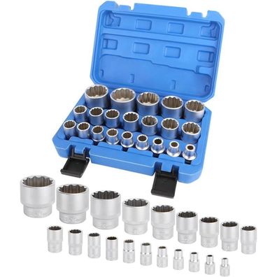 Yisizes 21tlg 1/2'' Vielzahn Nuss Satz - Steckschlüssel Set 8-36mm, 12 Kant Torx
