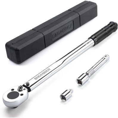 Bingcobber 1/2" Drehmomentschlüssel Set 28-210 NM mit Zubehör und Koffer