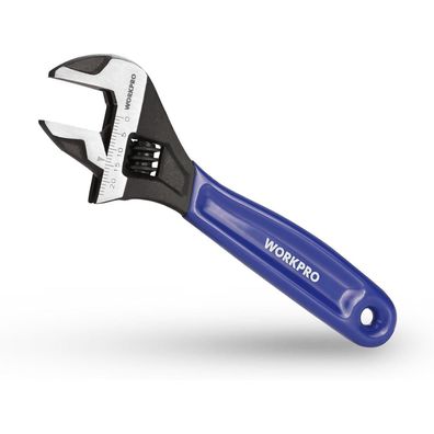 Workpro Rollgabelschlüssel 150 mm, Verstellbarer Schraubenschlüssel aus Cr-V
