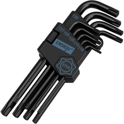 DISEN TORX Innensechskant Satz T10-T50 Langarm Sternschlüssel Set für