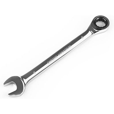 Egofine 9 mm Ratschen-Ringmaulschlüssel, metrisch, Industriequalität
