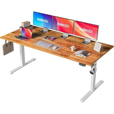 Agilestic Höhenverstellbarer Schreibtisch 180x80 cm, Elektrisch mit