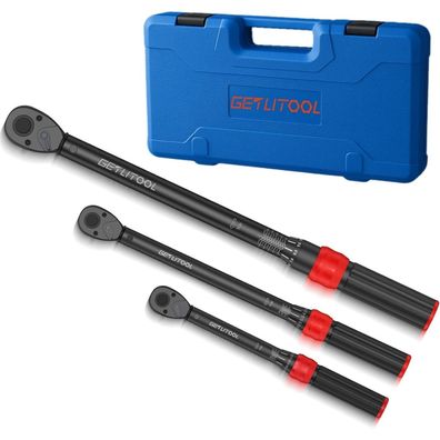 Getlitool Drehmomentschlüssel Set 3-teilig (1/4", 3/8", 1/2") | 5-25Nm