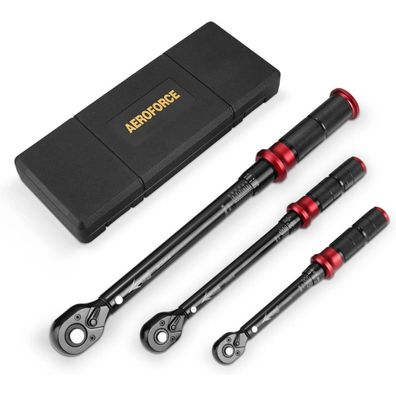 Aeroforce Drehmomentschlüssel Set 3-teilig (1/4", 3/8", 1/2") | 5-25Nm