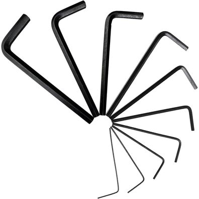 Scooyeees 10-teiliger Sechskantschlüsselsatz, 0,7mm - 6mm, aus legiertem Stahl