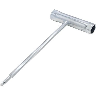 DAKCOS Kombi-Schlüssel Torx Zündkerzenschlüssel T-Schlüssel 16/19 mm T27
