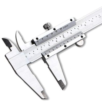 Spurtar Messschieber 150mm Analog mit Feststellschraube, 0,02 mm Genauigkeit