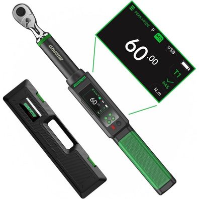 Llavetor Digitaler Drehmomentschlüssel 3/8", 3-60 Nm, ±1% Genauigkeit, mit