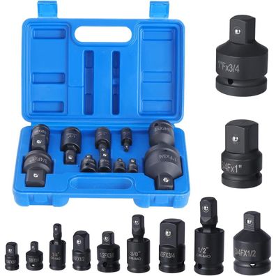 Faankiton 11-tlg. Stecknuss Adapter Satz für Schlagschrauber