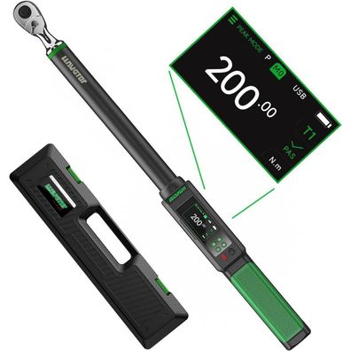 Llavetor Digitaler Drehmomentschlüssel 1/2 Zoll, 10-200 Nm, ±1% Genauigkeit mit