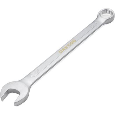 DAKCOS Ring-Maulschlüssel 14mm - Metrischer Maul-Ringschlüssel mit matter