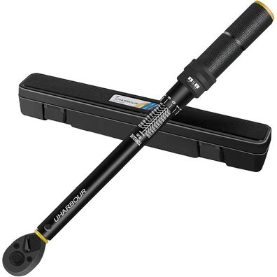 Uharbour Drehmomentschlüssel 1/2 Zoll, 20-230 Nm, ±3% Genauigkeit, 72 Zähne