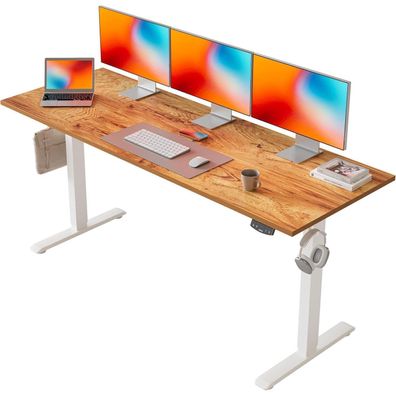 Agilestic Höhenverstellbarer Schreibtisch 160x60 cm, Elektrisch mit