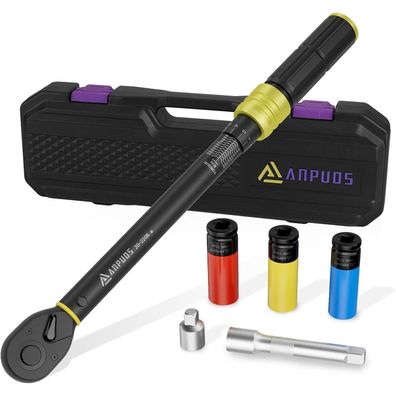ANPUDS 1/2 Zoll Drehmomentschlüssel Set, 20-220 Nm, 6-tlg
