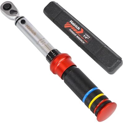 Hairich Drehmomentschlüssel Fahrrad 1/4 Zoll, 3-25Nm, ±3% Genauigkeit, 72 Zähne