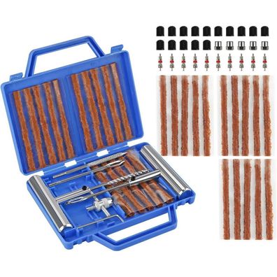 VonLux Reifenreparaturset 67tlg Heavy Duty für PKW, Motorrad, LKW, ATV, Traktor