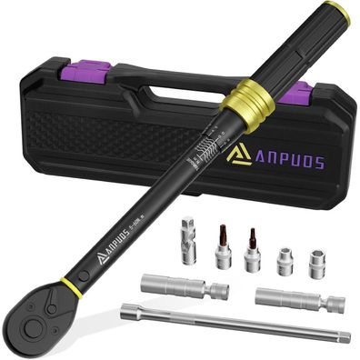 ANPUDS Drehmomentschlüssel 3/8", 5-60Nm Set mit 250mm Verlängerung