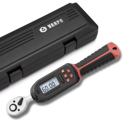 VANPO Digitaler Drehmomentschlüssel 3/8 Zoll, 3-60 Nm, ±2% Genauigkeit, mit