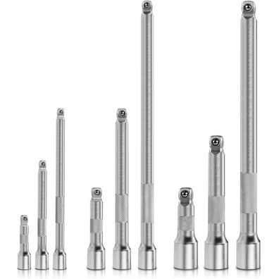 Mr. wintek 9-teiliges flexibles Kippverlängerungs-Set, 1/4, 3/8, 1/2 Zoll