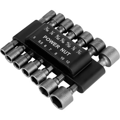 HPHOPE Steckschlüssel-Set 14-teilig, 1/4 Zoll Sechskantschaft