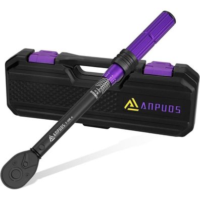 ANPUDS 3/8" Drehmomentschlüssel 5-60 Nm, ±3% Genauigkeit, 72 Zähne Ratschenkopf
