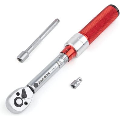 Bingcobber Drehmomentschlüssel 1/4 Zoll, 5-25 NM Set für Fahrrad und Auto