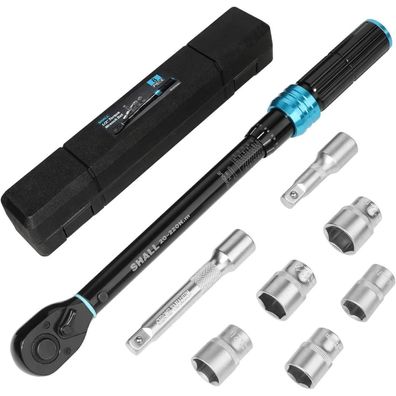 Shall 7-teiliges 1/2" Drehmomentschlüssel Set (20-220 Nm) für Kfz-Wartung