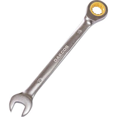 DAKCOS Kombi-Ratschenschlüssel 13mm, Metrischer Ratschenringmaulschlüssel